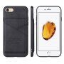 Taokkim retro stílusú PU bőr védőtok zsebbel iPhone 6 / 6S - fekete