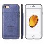 Taokkim retro stílusú PU bőr védőtok zsebbel iPhone 6 Plus / 6S Plus - kék