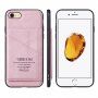 Taokkim retro stílusú PU bőr védőtok zsebbel iPhone 6 Plus / 6S Plus - rózsaszín