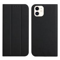 Mágneses flip cover tok iPhone 12 mini - fekete