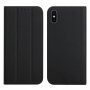 Mágneses flip cover tok iPhone X / XS - fekete