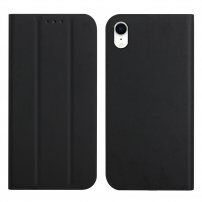 Mágneses flip cover tok iPhone XR - fekete