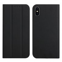 Mágneses flip cover tok iPhone XS Max - fekete