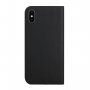 Mágneses flip cover tok iPhone XS Max - fekete
