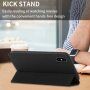 Mágneses flip cover tok iPhone XS Max - fekete