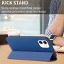 Mágneses flip cover tok iPhone 12 mini - királykék
