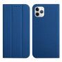 Mágneses flip cover tok iPhone 12 / 12 Pro - királykék