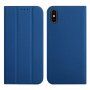 Mágneses flip cover tok iPhone X / XS - királykék