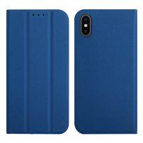 Mágneses flip cover tok iPhone XS Max - királykék
