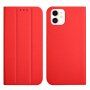 Mágneses flip cover tok iPhone 12 mini - piros