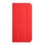 Mágneses flip cover tok iPhone 12 mini - piros