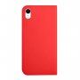 Mágneses flip cover tok iPhone XR - piros