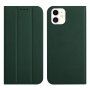 Mágneses flip cover tok iPhone 12 mini - zöld