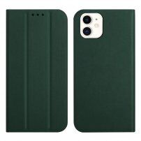 Mágneses flip cover tok iPhone 12 mini - zöld