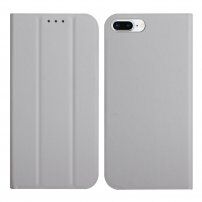 Mágneses flip cover tok iPhone 7 Plus / 8 Plus - szürke