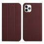 Mágneses flip cover tok iPhone 11 Pro Max - barna