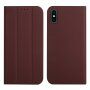 Mágneses flip cover tok iPhone X / XS - barna
