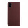 Mágneses flip cover tok iPhone X / XS - barna