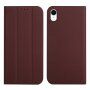 Mágneses flip cover tok iPhone XR - barna