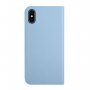 Mágneses flip cover tok iPhone X / XS - kék