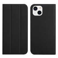 Mágneses flip cover tok iPhone 13 - fekete