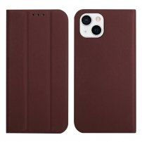 Mágneses flip cover tok iPhone 13 mini - barna