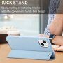 Mágneses flip cover tok iPhone 13 - kék