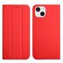 Mágneses flip cover tok iPhone 13 - piros