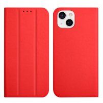 Mágneses flip cover tok iPhone 13 - piros