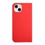 Mágneses flip cover tok iPhone 13 - piros