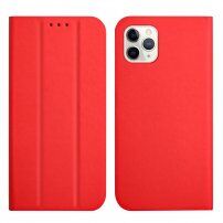 Mágneses flip cover tok iPhone 13 Pro Max - piros