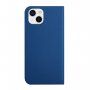 Mágneses flip cover tok iPhone 13 mini - királykék