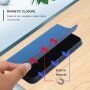 Mágneses flip cover tok iPhone 13 Pro - királykék