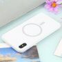 Szilikon tok Magsafe töltéstámogatással - iPhone X / XS - fehér