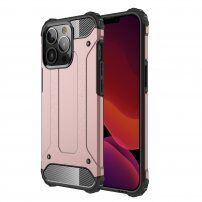 Szuper tartós "Armor" tok iPhone 13 Pro Max - rózsaszín-arany