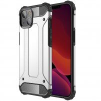 Szuper tartós "Armor" tok iPhone 13 - ezüst