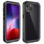 Szuper tartós tok 360 ° védelemmel - iPhone 13 - fekete