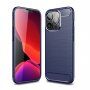 Tartós tok csiszolt textúrával iPhone 13 Pro Max - kék