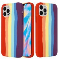 Szilikon tok iPhone 13 - szivárvány