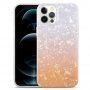 Ütésálló tok színes és mintás felülettel - iPhone 13 - narancssárga-fekete