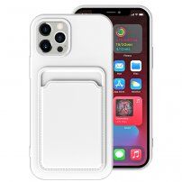 Tok kártyatartóval - iPhone 13 Pro - fehér