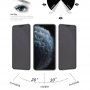 Edzett Anti-Spy 3D üveg - iPhone 11 Pro - fekete