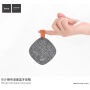 HOCO hordozható Bluetooth hangszóró textil felülettel Apple készülékekhez - szürke