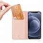 DUX DUCIS flip cover borító - iPhone 13 - rózsaszín-arany
