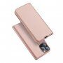 DUX DUCIS flip cover borító - iPhone 13 Pro - rózsaszín-arany