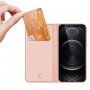 DUX DUCIS flip cover borító - iPhone 13 Pro - rózsaszín-arany