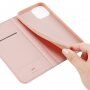 DUX DUCIS flip cover borító - iPhone 13 Pro - rózsaszín-arany