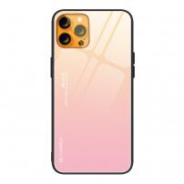 Tok üveg hátsó résszel - iPhone 13 mini - rózsaszín-arany