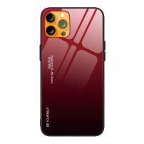 Tok üveg hátsó résszel - iPhone 13 mini - piros-fekete