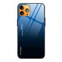Tok üveg hátsó résszel - iPhone 13 mini - kék-fekete